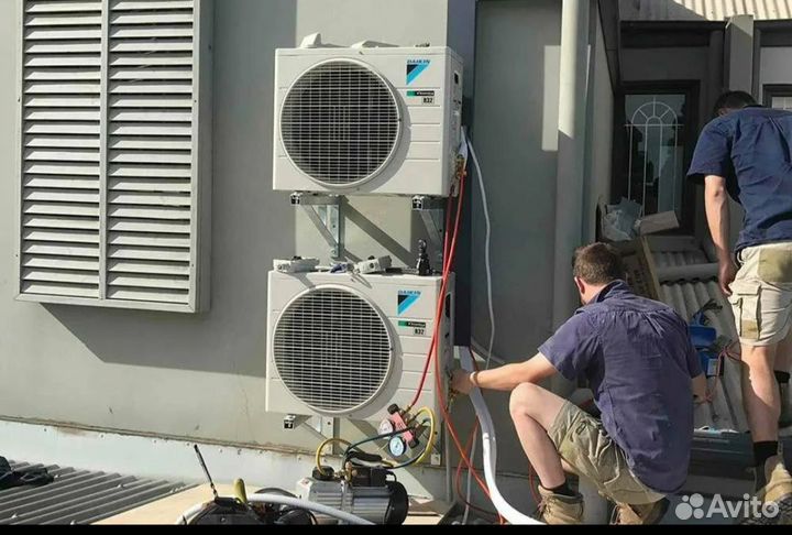 Установка заправка кондиционеров алмазное сверлени