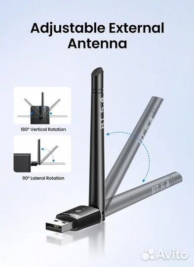 Bluetooth 5.4 адаптер Ugreen CM749(Новинка)