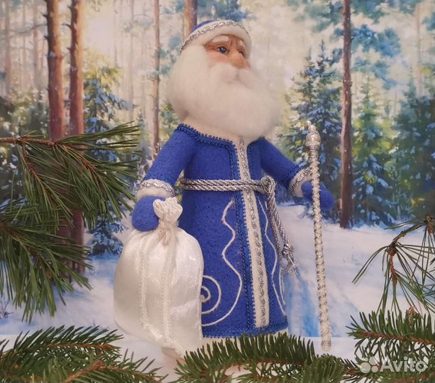 Дед Мороз и Снегурочка (интерьерная игрушка)