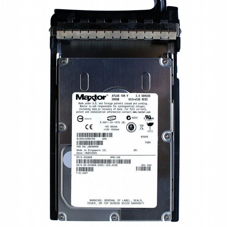 [CD808] Жесткий Диск Dell 300gb U320scsi 3.5" Hdd Cd808
