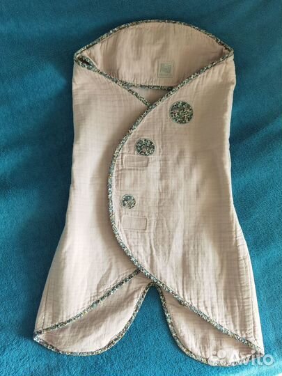 Легкий хлопковый конверт на выписку