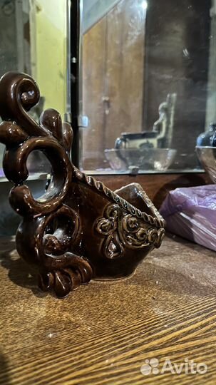 Конфетница Ладья керамическая