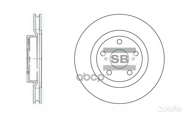 Торм.диск пер. SD4021 Sangsin brake