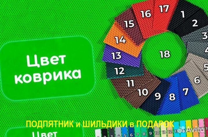 Автоковрик EVA в Додж Караван эва 3D