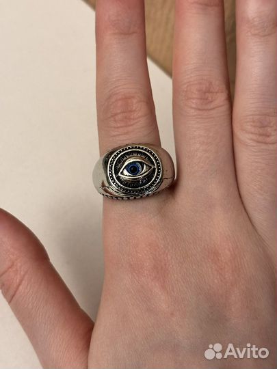 Кольцо мужское с глазом