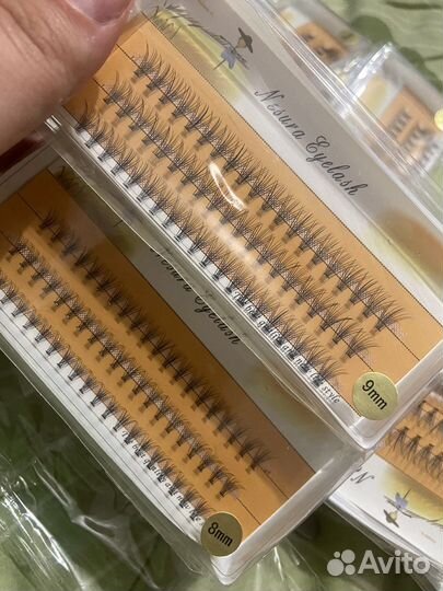 Ресницы пучки 10д разные размеры