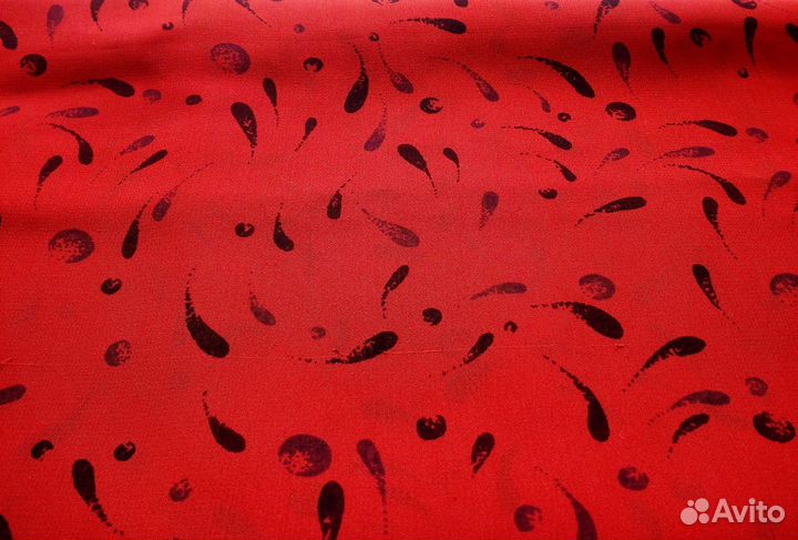 Отрез ткани натуральный шелк крепжоржет СССР