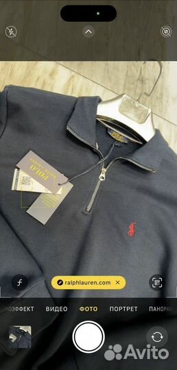 Свишот Ralf Lauren полузамок