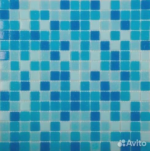 Стеклянная мозаика MIX на сетке, Econom series 32