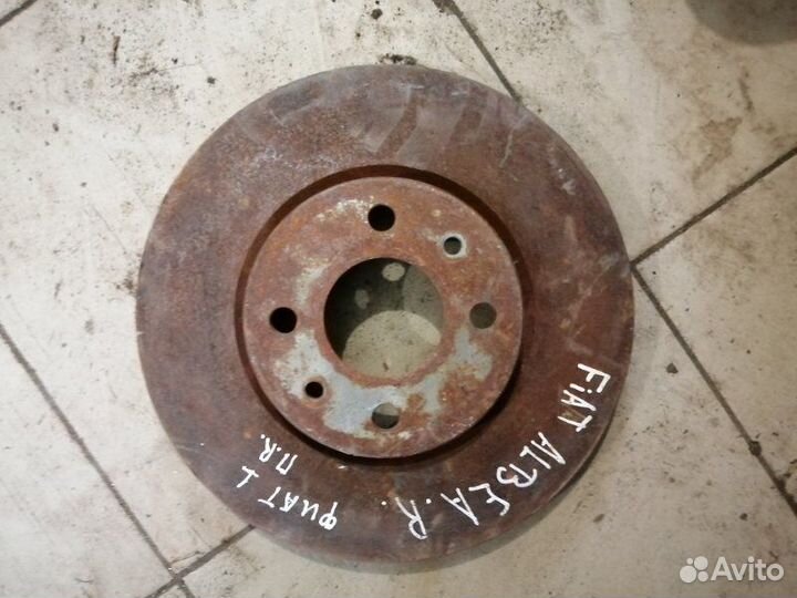 Тормозной диск передний Fiat Albea 2010