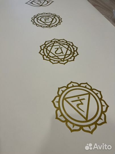 Коврик новый для йоги и фитнеса PRO mandala