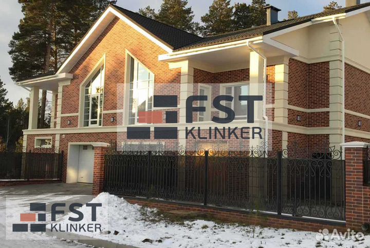 Гибкий кирпич на сетке 