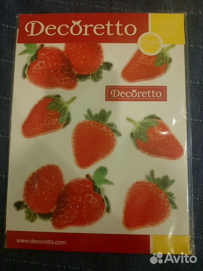 Рамка 21х30, наклейки Декоретто Клубнички