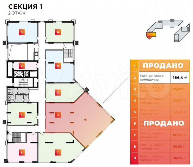 Свободного назначения, 186.4 м²