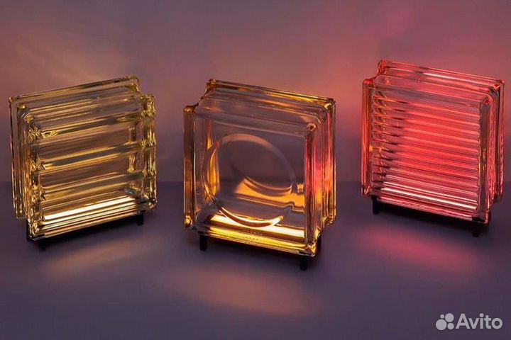 Светильник из стеклоблока