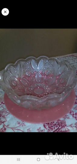 Хрустальный салатник