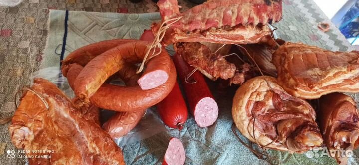 Мясо свинина, Колбаса домашняя, сало Соленное