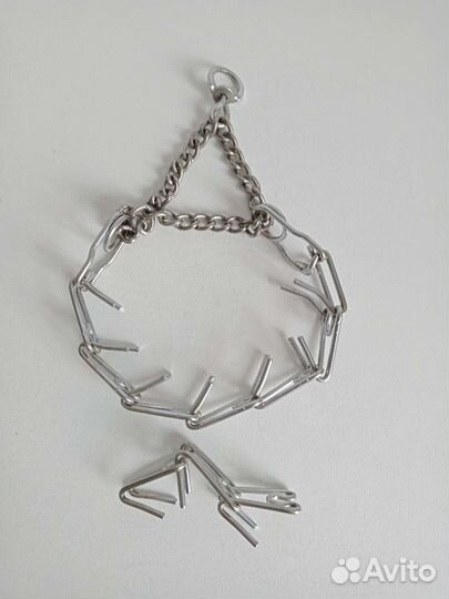 Ошейник для собак строгий, нейлоновый, поводок