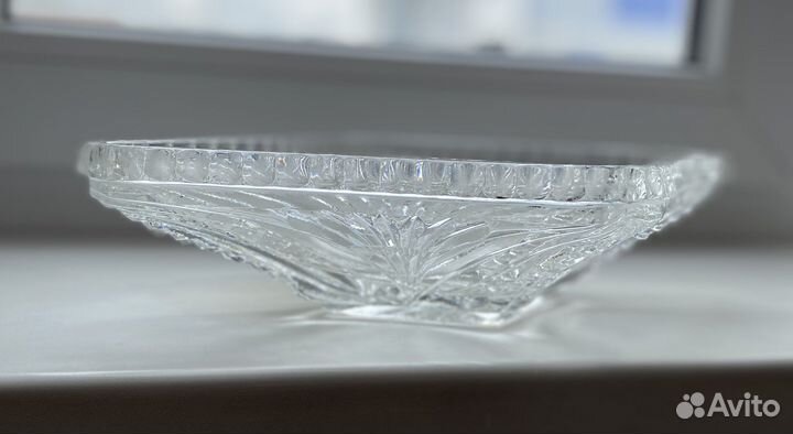 Салатница хрустальная