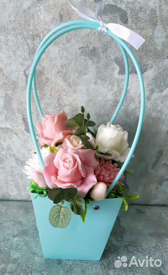 Бюджетные букеты цветов из мыла