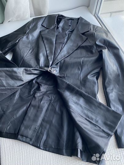 Пиджак кожаный ASOS 50-52 размер