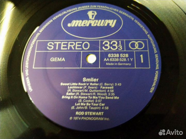 Rod Stewart Smiler винил Германия 1974