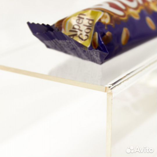 Горка 3 ступени 380х192х115мм, прозрачный акрил