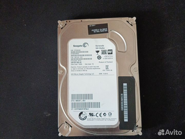 Жесткий диск 500 гб 3.5 Seagate