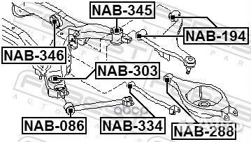 Сайлентблок задней балки infiniti M35/45 04-10