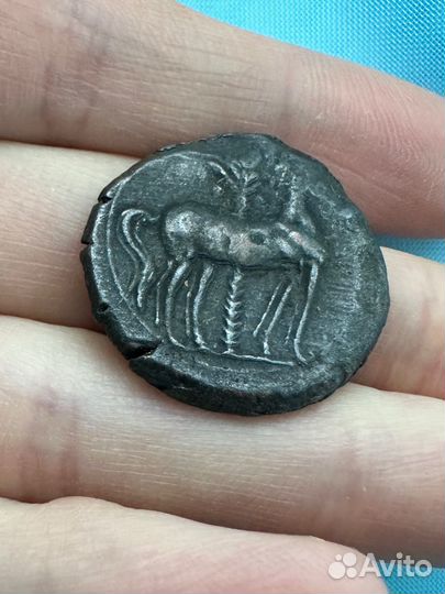 Монета двойной шекель Зевгитана Карфаген