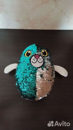 Мягкая игрушка с пайетками 21 см