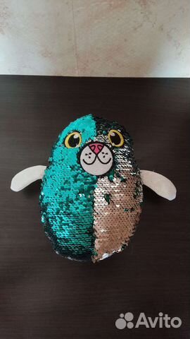 Мягкая игрушка с пайетками 21 см