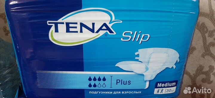Памперсы для взрослых Tena slip plus размер Medium