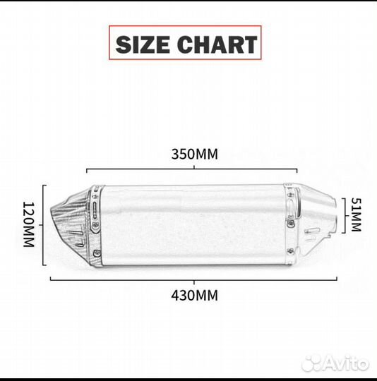 Глушитель для мотоцикла yoshimura прямоток