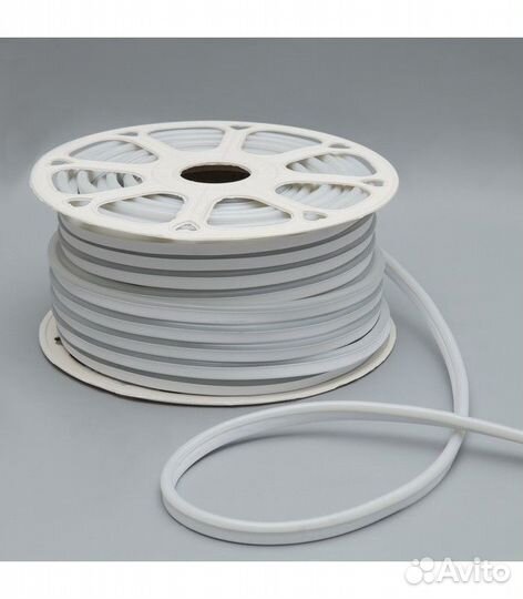 Гибкий неон 220В, 8 на 16. IP67. Розовый