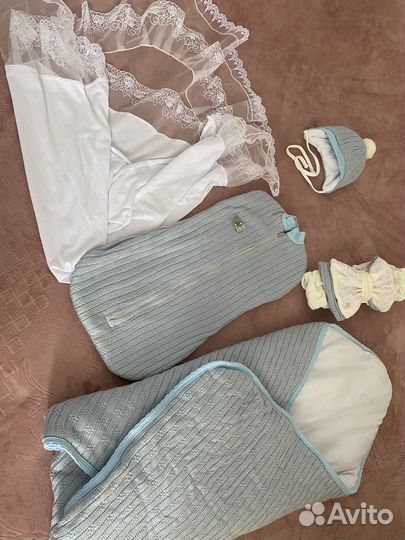 Зимний конверт на выписку