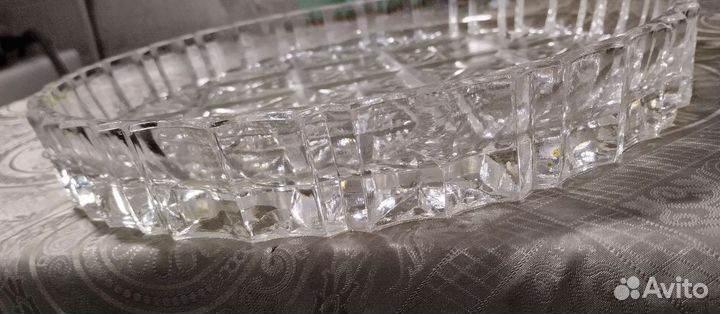 Хрустальный поднос СССР