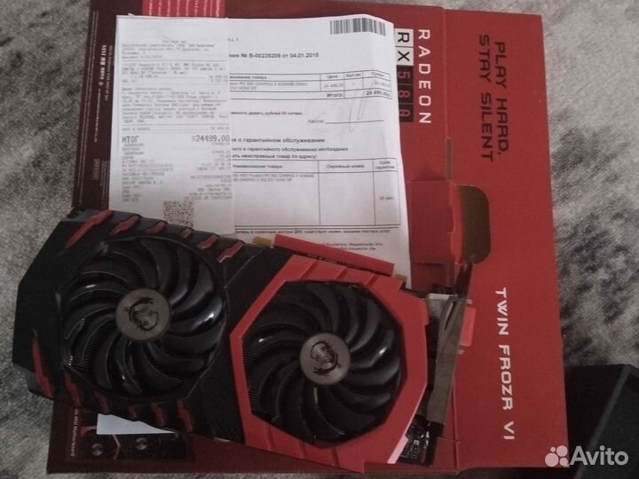 Видеокарта rx 580 4 gb