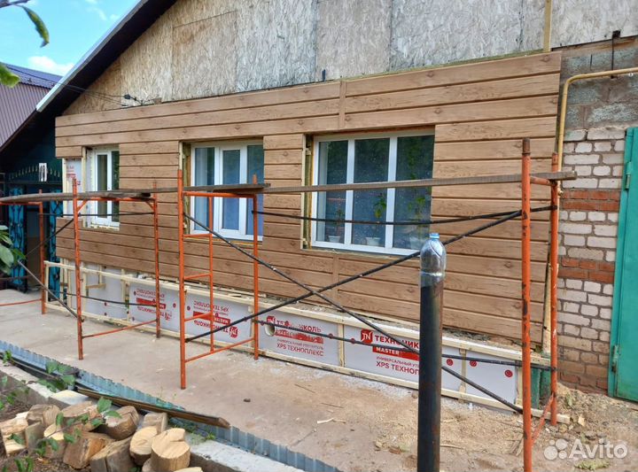 Фасадные работы Отделка фасада Утепление Сайдинг