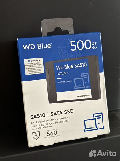 Новый SSD WD Blue SA510 (500гб)
