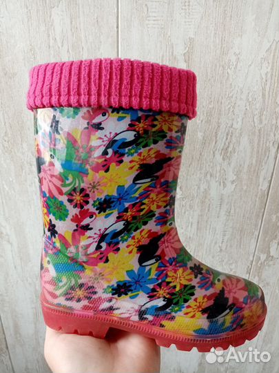 Детские резиновые сапоги 28 размер
