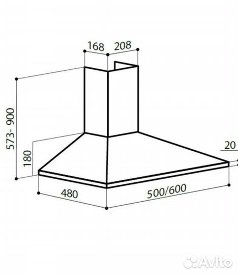 Купольная вытяжка LEX basic 500, white