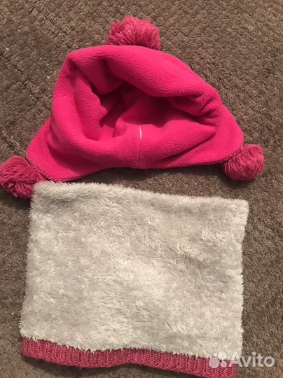 Шапка+шарф 3-4-5 лет