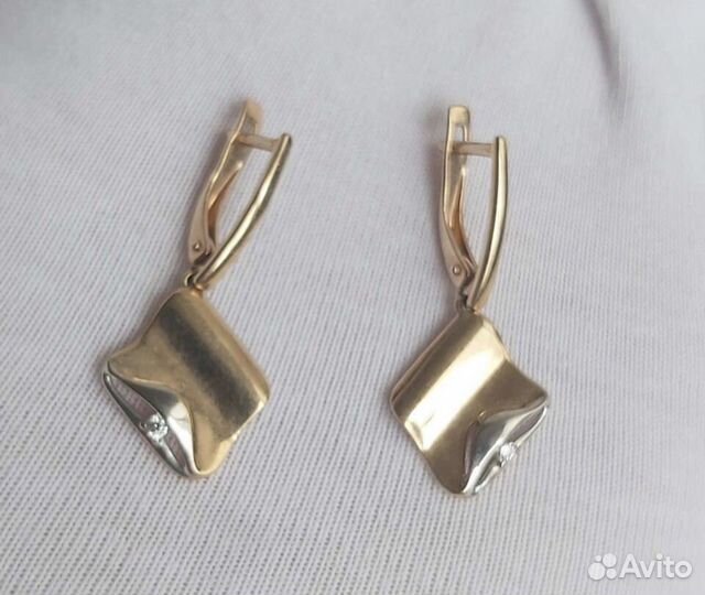 Золотые серьги 585 пробы