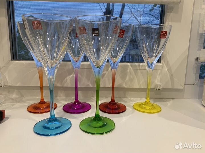 Набор бокалов RCR fusion colour