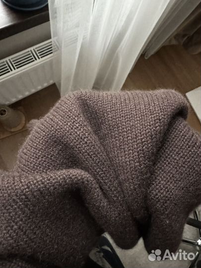 Свитер из 100% кашемира, горький шоколад