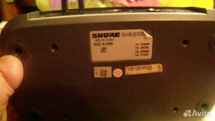 Вокальная радиосистема shure PG4(оригинал)