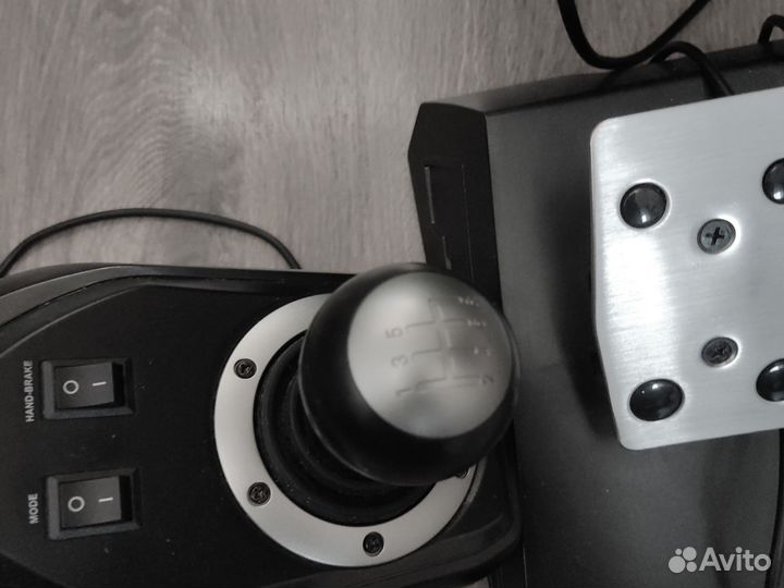 Руль игровой с педалями и коробкой