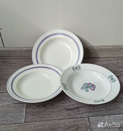 Тарелки глубокие СССР 3шт