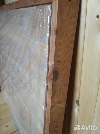 Дверь входная из массива сосны